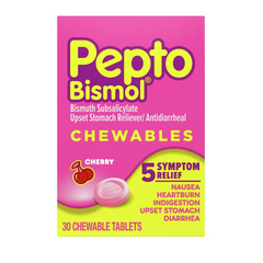Kẹo ngậm hỗ trợ dạ dày Pepto Bis.mol vị Cherry 30 viên
