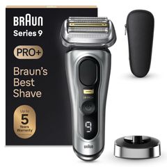 Máy Cạo Râu Braun Series 9 Pro+ 9517S Bạc - Công Nghệ Cạo Chính Xác, Pin 60 Phút, Sản Xuất Đức, Chống Nước 100%