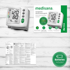 Máy Đo Huyết Áp Cổ Tay Medisana BW315 - Màn Hình Lớn, Chỉ Báo Mức Pin, Phát Hiện Nhịp Tim Không Đều, Dễ Sử Dụng Cho Người Lớn Tuổi