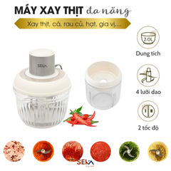 Máy Xay Thịt Mini Đa Năng Seka SK2287 - Cối Thủy Tinh 2.6L, Công Suất 500W, Hiện Đại, Dễ Sử Dụng, Phù Hợp Xay Thịt, Rau, Gia Vị