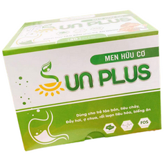 Men Hữu Cơ Sunplus Giúp Hệ Tiêu Hóa Trẻ Sơ Sinh Khỏe Mạnh