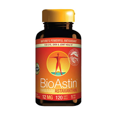 Viên uống BioAstin Hawaiian Astaxanthin 120v - Hỗ trợ sức khỏe miễn dịch & mắt, Vitamin chống oxy hóa cao cấp từ Mỹ