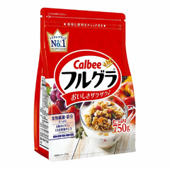 Ngũ Cốc Calbee Nhật Bản 750g - Hỗn Hợp Ngũ Cốc, Hạt và Trái Cây Sấy Khô, Giàu Chất Xơ, Canxi và Sắt, Dinh Dưỡng Cho Mọi Lứa Tuổi