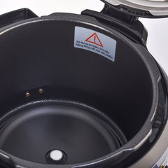 Nồi áp suất điện Bennix BN-60P 6L - Chất liệu nhôm chống dính, dễ sử dụng cho gia đình 4-6 người, hầm gà, nấu cơm, ninh xương.