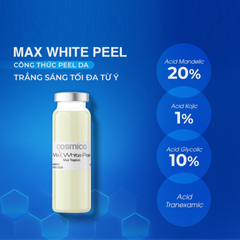 Peel Làm Trắng Da Mesotech Max White - Chống Nám, Tái Tạo Da, Acid Mandelic 20% và Glycolic 10% - Giúp Da Sáng Mịn, Đều Màu