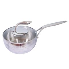 Quánh inox 5 đáy Seka SK6070 có nắp 18cm - Nồi đun bếp từ, thép không gỉ 304, chất lượng cao, thiết kế tiện dụng, nấu ăn dễ dàng