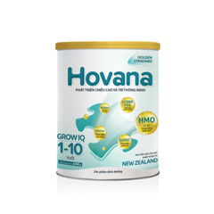 Sữa Hovana Grow IQ - Dinh Dưỡng Cho Trẻ Từ 1-10 Tuổi, Hỗ Trợ Phát Triển Não Bộ, Tăng Cường Sức Khỏe, 900g