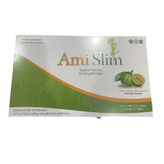 Thạch Ami Slim Hỗ Trợ Giảm Cân Giảm Mỡ Thừa Hộp 45 Gói