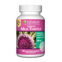 Viên Uống Hỗ Trợ Bổ Gan Trunature Milk Thistle 160mg - Thanh Lọc Gan, Giảm Mỡ Máu, 120 Viên Quy cách Chất Lượng