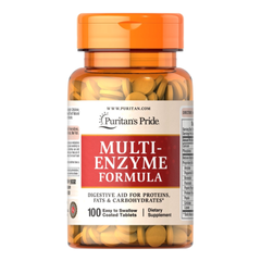 Viên uống men tiêu hóa Multi Enzyme Formula 100 viên - Hỗ trợ tiêu hóa, cải thiện chán ăn, bổ sung enzyme từ Puritan's Pride, Mỹ