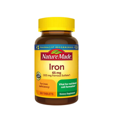 Viên uống bổ sung sắt Iron 65mg Nature Made Của Mỹ