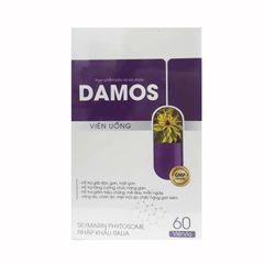 Viên uống Damos hỗ trợ tăng cường chức năng gan - Giải độc gan, thanh nhiệt, cải thiện viêm da cơ địa, hộp 60 viên.