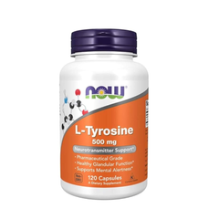 Viên uống hỗ trợ giảm căng thẳng L-Tyrosine Now 500mg - Tăng cường miễn dịch & cải thiện tâm trạng - 120 viên Mỹ