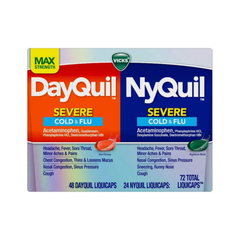 Viên uống giảm ho và cảm cúm Vicks DayQuil & NyQuil 72 viên - Hỗ trợ sức đề kháng, giảm triệu chứng cảm lạnh hiệu quả