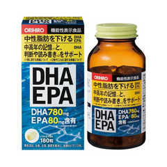 Viên uống Orihiro DHA EPA tốt cho não bộ, thị lực hộp 180 viên