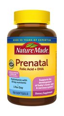 [TẶNG 1 MÁY ĐỌC THẺ SONG NG] Vitamin Bầu Tổng Hợp Nature Made Prenatal Folic Acid + DHA 150 Viên - Bổ Sung Dinh Dưỡng Cho Mẹ và Thai Nhi