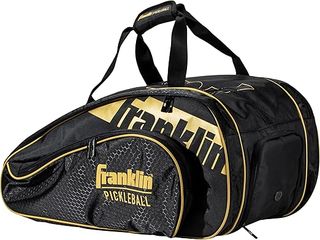 Balo Pickleball Franklin Sports Pro Series Đen/Vàng - Balo Thể Thao 4 Ngăn Đựng Vợt và Phụ Kiện Chất Liệu Cao Cấp