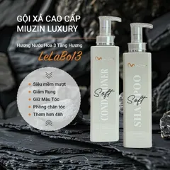 Bộ Gội Xả Phục Hồi Hương Nước Hoa Soft Miuzin 760ml - Dưỡng Tóc Khỏe Mượt, Ngăn Gãy Rụng, Hương Thơm Lâu Dài