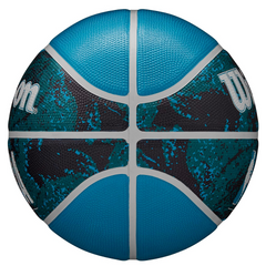 Bóng rổ Wilson NBA DRV Plus Vibe Black/Blue - Bóng Cao Su Đồ Họa Pixel, Độ Bám Tốt, Độ Nảy Ổn Định, Phù Hợp Sân Ngoài Trời