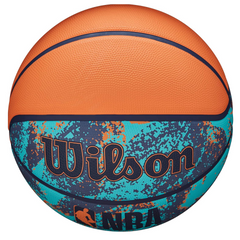 Bóng rổ Wilson NBA DRV Plus Vibe Xanh Cam - Bóng chơi ngoài trời độ bám tốt, dành cho các fan thể thao