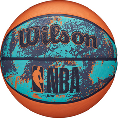 Bóng rổ Wilson NBA DRV Plus Vibe Xanh Cam - Bóng chơi ngoài trời độ bám tốt, dành cho các fan thể thao
