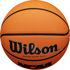 Bóng rổ Wilson NCAA Evo NXT - Bóng thi đấu chính thức NCAA, độ bám tuyệt vời, màu Electric Orange nổi bật, kiểm soát tối ưu