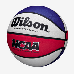 Bóng Rổ Wilson NCAA Evo NXT Replica WZ20033 - Đỏ Trắng Xanh, Size 7, Chơi Trong Nhà & Ngoài Trời, Bóng Da Nhân Tạo Bền Bỉ