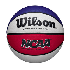 Bóng Rổ Wilson NCAA Evo NXT Replica WZ20033 - Đỏ Trắng Xanh, Size 7, Chơi Trong Nhà & Ngoài Trời, Bóng Da Nhân Tạo Bền Bỉ