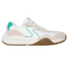 Giày Pickleball Nữ Skechers Court Frenzy Trắng Xanh - Thể Thao Thời Trang, Êm Ái, Phù Hợp Tập Luyện và Dạo Phố