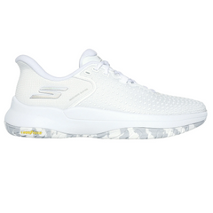 Giày Pickleball Nữ Skechers Viper Court Elite Trắng - Giày Tennis Thoáng Khí, Thiết Kế Đệm Thông Minh, Di Chuyển Linh Hoạt