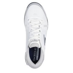 Giày Pickleball Skechers Men's Viper Court Smash Trắng Xám - Giày Tennis Thể Thao Nam Thoáng Khí, êm Ái, Đa Năng
