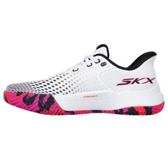 Giày Pickleball Skechers Viper Court Elite Nữ - Đen Hồng Thoáng Khí, Đệm êm và Đế Ngoài Đàn Hồi, Giày Tennis Thể Thao Chất Lượng