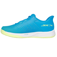 Giày Pickleball Skechers Viper Court Reload Blue/Lime - Giày Tennis Thể Thao Nam, Hỗ Trợ Giảm Chấn Thương, Thiết Kế Hiện Đại
