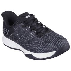 Giày Pickleball Skechers Women's Viper Court Reload - Giày Tennis Thoáng Khí Đen Trắng, Thời Trang và Êm Ái cho Phụ Nữ