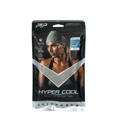 Khăn Tập Gym Làm Mát PTP Hyper Cool HC Grey - Vải Lưới Thoáng Khí, Đa Năng Cho Thể Thao, Đi Phượt, Cắm Trại, Chạy Bộ