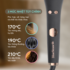 Máy Uốn Tóc Tự Động 360 BlueStone HSB-1738 - Công Nghệ Hẹn Giờ SmartTime, Trục Uốn 32mm Tạo Lọn Xoăn Nhanh Chóng