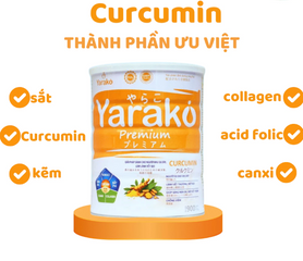 Sữa Nghệ Hỗ Trợ Dạ Dày Yarako Premium Curcumin - Bổ Sung Canxi và Dinh Dưỡng Cho Người Tiêu Hóa Kém 400g/900g