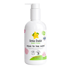 Sữa Tắm Gội Cho Da Chàm Sữa Nhạy Cảm Little Étoile Baby Care 250ml - Dưỡng Da An Toàn Cho Bé Từ Sơ Sinh