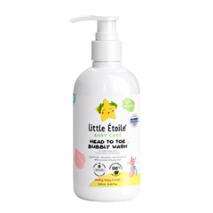 Sữa Tắm Gội Tạo Bọt Little Étoile Head To Toe Bubbly Wash 250ml Cho Bé Sơ Sinh - An Toàn, Dịu Nhẹ, Chăm Sóc Da và Tóc Mềm Mượt