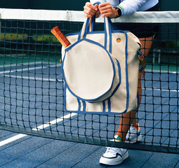 Túi tote pickleball Tangerine Canvas Chất lượng cao, Thiết kế Thể thao Nhiều ngăn, Màu Xanh Pháp, Phù hợp với Người Thích Thể Thao