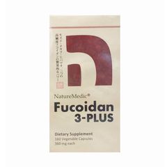 Viên Uống Nature Medic Fucoidan 3-Plus - Tăng Cường Miễn Dịch Từ Tảo Biển và Nấm Agaricus Nhật Bản - Hỗ Trợ Kháng Viêm, Tốt Cho Gan
