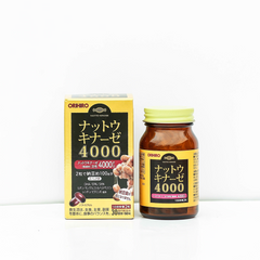 Viên uống NattoKinase 4000FU Orihiro Nhật Bản - Hỗ trợ trí nhớ và tăng cường sức khỏe não bộ, hộp 60 viên