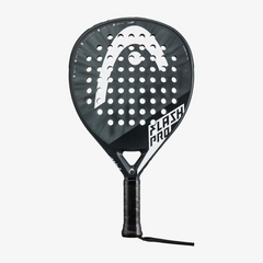 Vợt Padel Head Flash Pro Grey/White - Dành cho Người Chơi Nghiệp Dư và Trung Cấp - Thiết Kế Giọt Nước, Mặt Sợi Thủy Tinh Cao Cấp