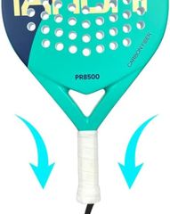 Vợt Padel IANONI PR8500 Light Blue - Vợt Carbon Graphite Chơi Thể Thao Dành Cho Người Mới Bắt Đầu, Trọng Lượng 370g