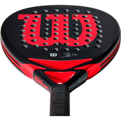 Vợt Padel Wilson Bela Team WR065711U2 - Gậy Chơi Thể Thao Đen Đỏ Cảm Hứng Huyền Thoại Fernando Belasteguin, Nâng Cao Kỹ Năng Chơi