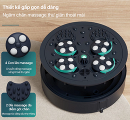 Bồn Ngâm Massage Chân Gấp Gọn Philips 6501 - 800W, Làm Nóng Nhanh, Thiết Kế Tiện Lợi, Con Lăn Massage Thư Giãn, Hỗ Trợ Lưu Thông Tuần Hoàn