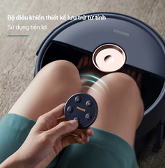 Bồn Ngâm Massage Chân Gấp Gọn Philips 6501 - 800W, Làm Nóng Nhanh, Thiết Kế Tiện Lợi, Con Lăn Massage Thư Giãn, Hỗ Trợ Lưu Thông Tuần Hoàn