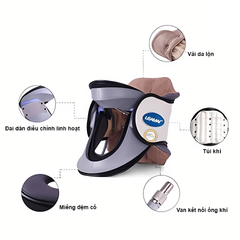 Đai Hơi Leamai C03 - Thiết Bị Hỗ Trợ Giảm Đau Cổ, Kéo Giãn Đau Mỏi, Thiết Kế Thoáng Khí, Quà Tặng Sức Khỏe