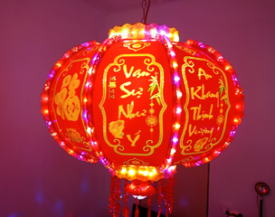 Đèn Lồng Điện Xoay 360 Độ LED Đa Màu Trang Trí Lễ Tết - Thiết Kế Hiện Đại, Đặc Sắc và Rực Rỡ Cho Ngôi Nhà Bạn