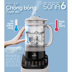 Máy Làm Sữa Hạt Đa Năng 12 Chế Độ 2GOOD Sona 6 - Công Thức Đơn Giản Cho Chế Biến Sữa Hạt, Sinh Tố, Cháo Dinh Dưỡng